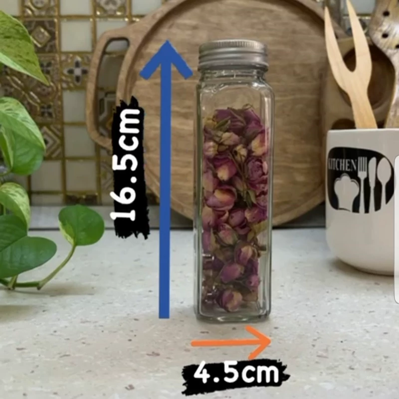شیشه ادویه چهارگوش مک کارتی ارتفاع 16.5 سانتی متر المارکت